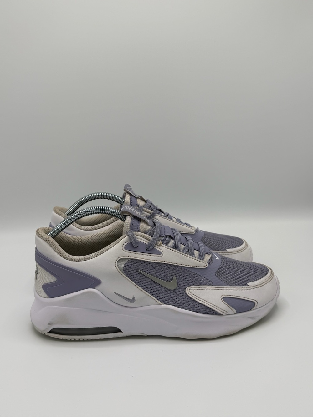Nike Women's Lavender and Light Gray Air Max-Style Sneakers